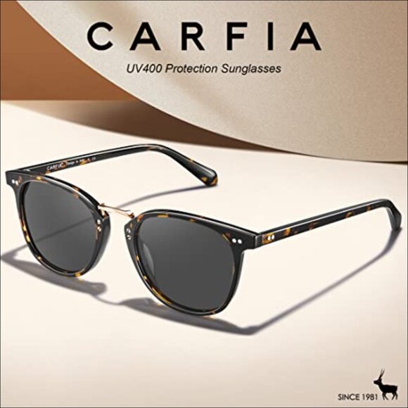 Acetate Polarized Sunglasses UV Protection Retro Square Frame main image 4